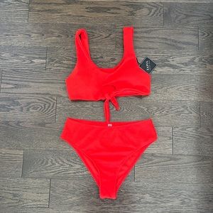 Zaful red two piece swimsuit